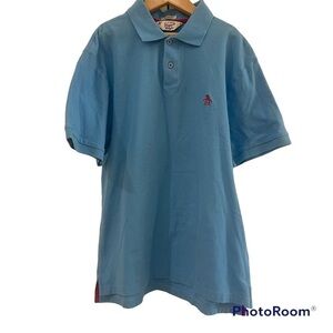 Penguin Polo Shirt Mens Small Blue Classic Fit Casual Short Sleeve